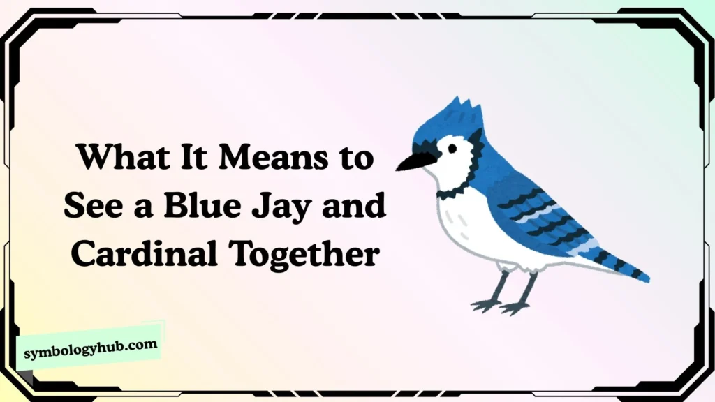 What It Means to See a Blue Jay and Cardinal Together