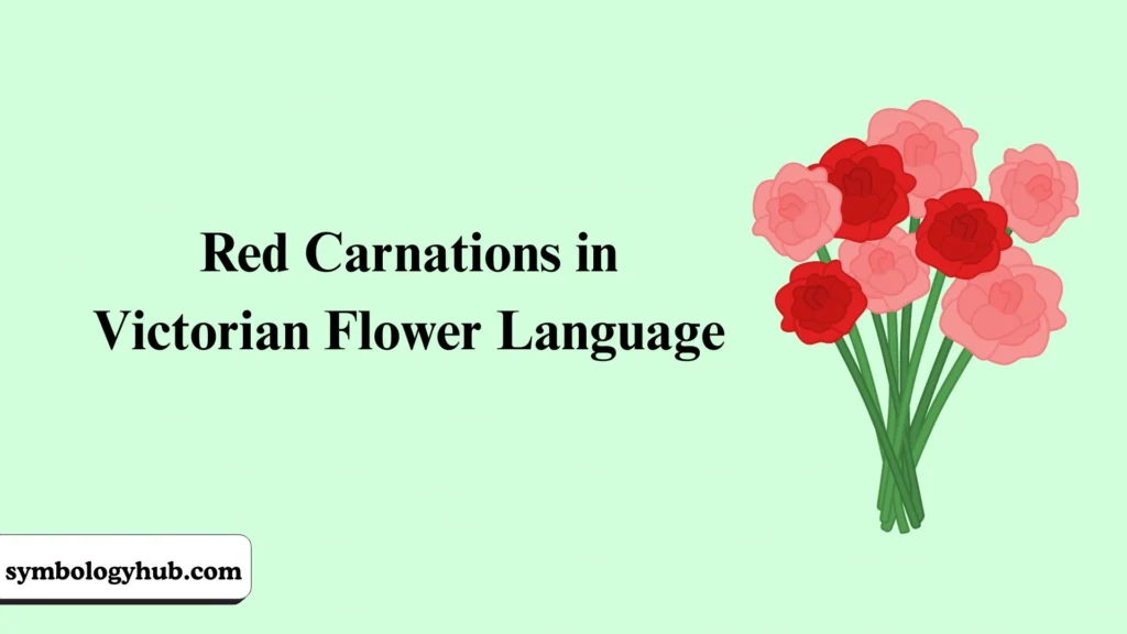 Red Carnations in Victorian Flower Language