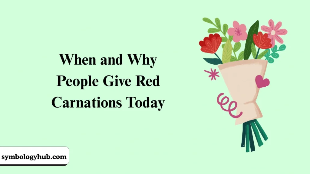 When and Why People Give Red Carnations Today