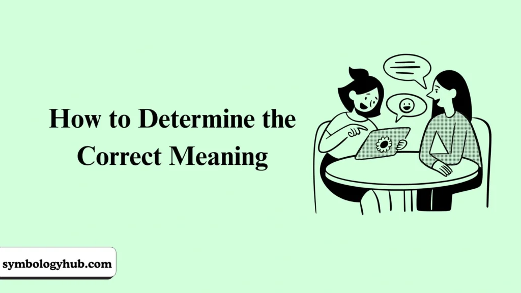 How to Determine the Correct Meaning