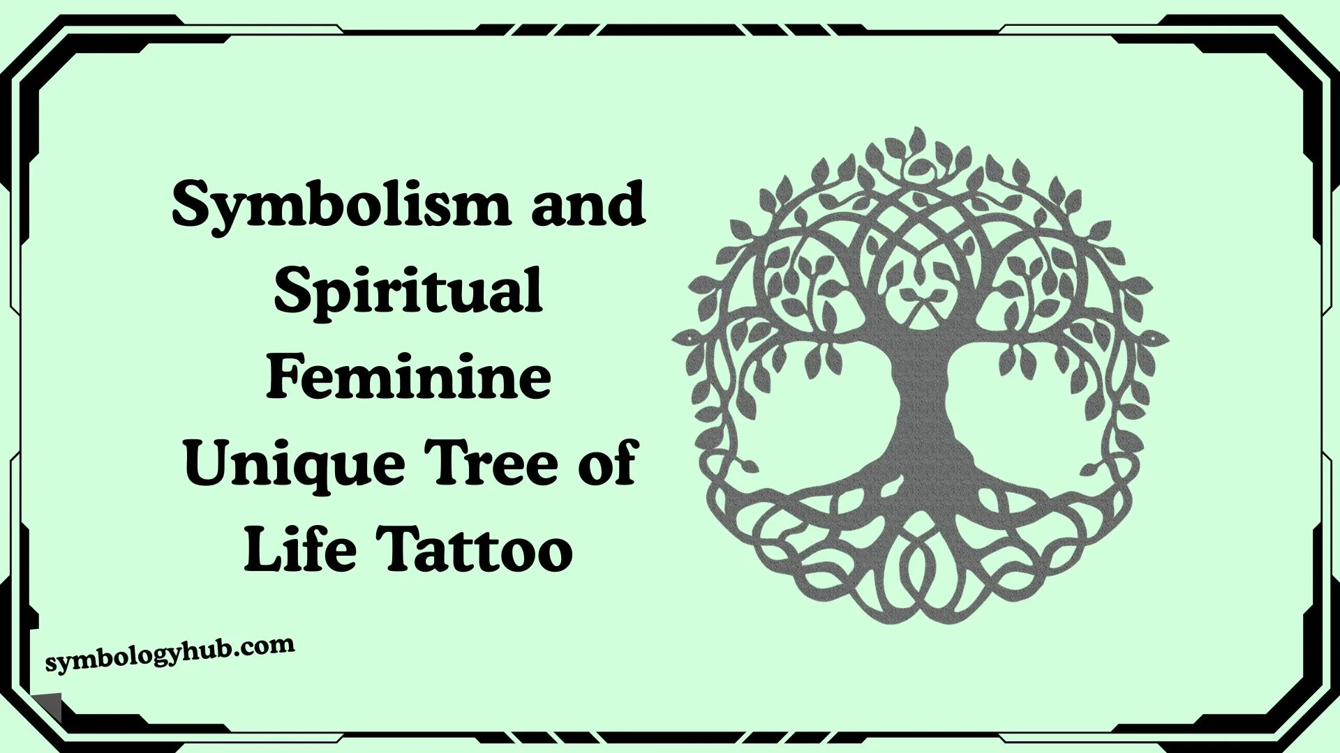 Spiritual Feminine Unique Tree of Life Tattoo