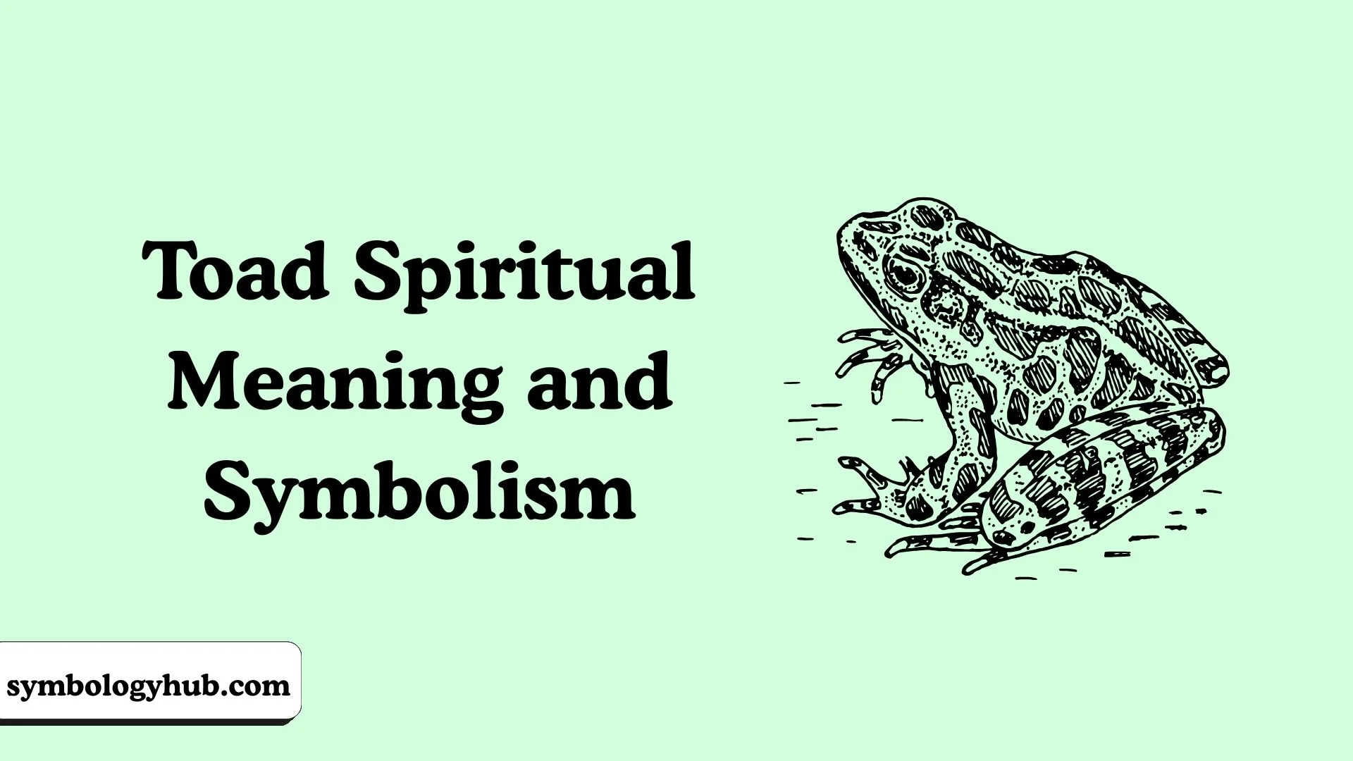 Toad Spiritual Meaning and Symbolism