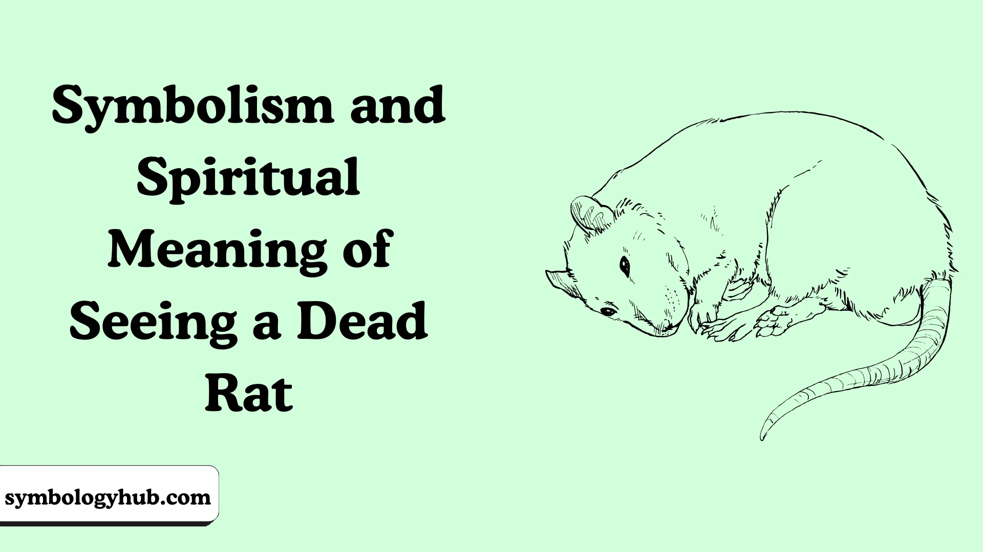 Symbolism and Spiritual Meaning of Seeing a Dead Rat