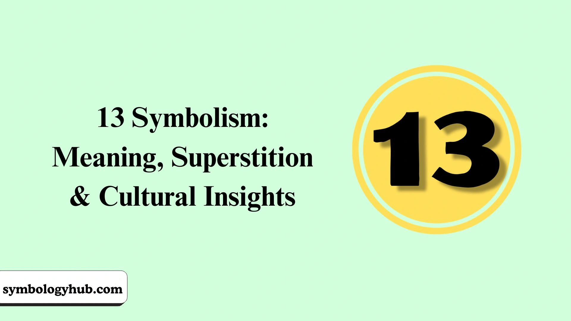 13 Symbolism