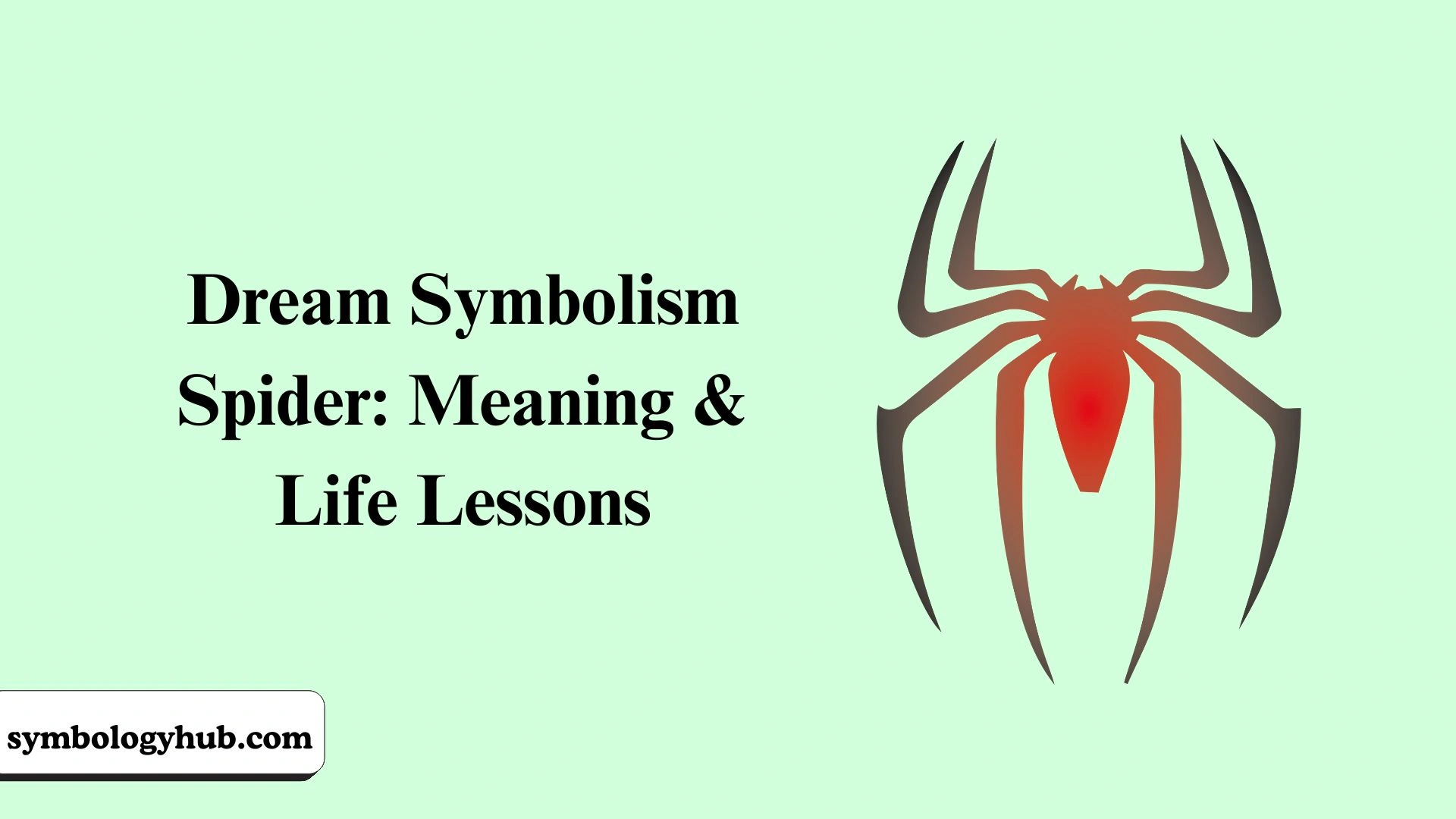 Dream Symbolism Spider